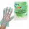 Rękawiczki ochronne, jednorazowe, rękawice, długie, extra wytrzymałe, polietylenowe, zielone, op. 100szt