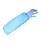 Mankiet ochronny jednorazowy, rękaw polietylenowy, TPE, zarękawnik, długość całk. 40 cm, niebieski, opak. 100 szt. 