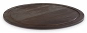 Taca okrągła WOOD z drewna dąb 38.5x2 cm, APS 15303