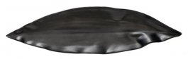 Taca owalna FUSION z melaminy czarna 24.5x6.5 cm, APS 84026