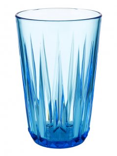 Szklanka niebieska CRYSTAL, z tritanu, przezroczysta, poj. 0,3 l, op. 48 szt., APS 10514