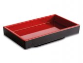 Pojemnik prostokątny ASIA PLUS, z melaminy, czarno-czerwony, wym.15,5x9,5 cm, poj. 0,15 l, APS 15489