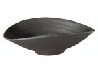 Miska owalna ZEN, z melaminy, czarna, wym. 17,5x15,5 cm, poj. 0,2 l, APS 83724