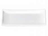 Taca prostokątna do sushi ZEN, z melaminy, biała, wym. 22,5x9,5 cm, APS 83742