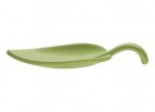 Łyżka przystawkowa w kształcie liścia LEAF, z melaminy, zielona, wym. 10x4.5 cm, APS 83889