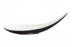 Łyżka przystawkowa HALFTONE, z melaminy, biało-czarna, wym. 14.5x4.5 cm, APS 84128