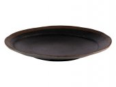 Talerz okrągły MARONE, z melaminy, czarno-brązowy, śr. 20,5 cm, APS 84729