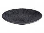 Talerz okrągły DARK WAVE, z melaminy, czarny, śr. 14,5 cm, APS 84907