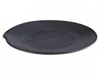 Talerz okrągły DARK WAVE, z melaminy, czarny, śr. 27 cm, APS 84909
