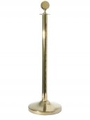 Słupek hotelowy złoty, stojak odgradzający, pozłacany, wysokość 100 cm, nierdzewny, model 1601/001