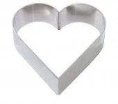 Forma aluminiowa SERCE do ciasta, rant, pierścień do toru, wym. 16x16 cm, wys. 5 cm, model 639/160