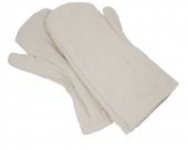 Rękawice kuchenne z bawełny, 1-palcowe, długość 36 cm, naturalne, model 6536/360
