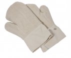 Rękawice piekarskie z bawełny, frotte, 1-palec, długość 30 cm, naturalne, model 6543/300