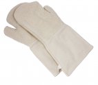 Rękawice piekarskie z długim mankietem, bawełniane, długość 44,5 cm, naturalne, model 6544/400