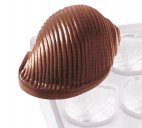 Forma poliwęglanowa MUSZELKA do pralinek, do wyrobu czekoladek, wym. 27,5x13,5 cm, model 6751/002