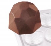 Forma poliwęglanowa DIAMENT do pralinek, do wyrobu czekoladek, wym. 27,5x13,5 cm, model 6751/004