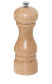 Młynek do pieprzu, młynek z drewna bukowego, jasny, wysokość 16 cm, naturalny, model 6869/160