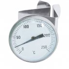 Termometr do frytownic, do pomiaru temp. głębokiego oleju, dł. całk. 14 cm, nierdzewny, model 7877/045