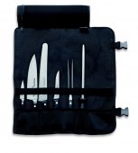 Zestaw 4 noży i 2 narzędzi kuchennych w etui, komplet kucharski w czarnym etui, DICK 8106700