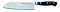Nóż Santoku PREMIER PLUS EURASIA, japoński, ryflowany, kuty, 18cm, nierdzewny, czarny, DICK 8144218K