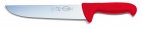 Nóż masarski blokowy ERGOGRIP, nóż rzeźniczy ze stali nierdzewnej, 30 cm, czerwony, DICK 8234830-03