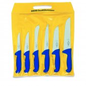 Zestaw 6 rzeźniczych noży ERGOGRIP, noże masarskie, nierdzewne, 6 szt., niebieskie, DICK 8256200