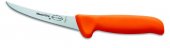 Nóż masarski MasterGrip, trybownik twardy, sztywny, 13 cm, pomarańczowy, DICK 8289113-53