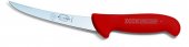 Nóż do trybowania ERGOGRIP, z ostrzem wygiętym, 13 cm, twardy, sztywny, czerwony, DICK 8299113-03