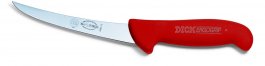 Nóż do trybowania ERGOGRIP, z ostrzem wygiętym, 15 cm, twardy, sztywny, czerwony, DICK 8299115-03