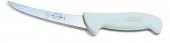 Nóż do trybowania ERGOGRIP, z ostrzem wygiętym, 13 cm, twardy, sztywny, biały, DICK 8299113-05