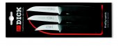 Zestaw 3 noży kuchennych Pro-Dynamic, nierdzewnych, z czarnymi uchwytami, DICK 8570004