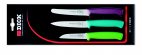 Zestaw 3 noży kuchennych Pro-Dynamic, nierdzewnych, z kolorowymi uchwytami, DICK 8570009