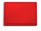 Deska do krojenia z rynną ociekową, do obustronnego ułożenia, GN 1/2, czerwona, DICK 9126500-03