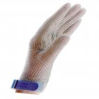 Rękawica ochronna ErgoProtect ze stali nierdzewnej, wykrywalna, niebieska, rozmiar L, DICK 9165503