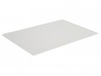 Taca prostokątna do serwowania, z plexi, biała matowa, wym. 60x40x0,5 cm