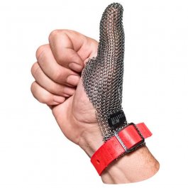 Ochrona kciuka STANDARD CLASSIC, ze stali nierdzewnej, czerwona, rozmiar 8, size M, EUROFLEX DCS02
