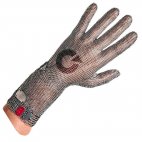 Rękawica ECOMESH, z mankietem 8cm, nierdzewna, 5 palców, pomarańczowa, rozm. 10, size XL, EM5408 E