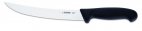 Nóż masarski do rozkrajania, nóż rozbiorowy, wąski, nierdzewny, 22 cm, czarny, GIESSER 2005 22
