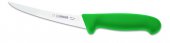 Nóż masarski do trybowania, półelastyczny, ostrze zakrzywione, 13 cm, zielony, GIESSER 2505 13 GR