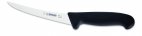 Nóż masarski do trybowania, ostrze zakrzywione, sztywne, 17 cm, czarny, GIESSER 2515 17