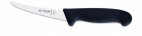 Nóż masarski do trybowania, wykrywalny, sztywny, zakrzywiony, 13 cm, czarny, GIESSER 2515 DET 13