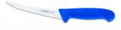 Nóż do trybowania, bardzo elastyczny, zakrzywiony, nierdzewny, 13 cm, niebieski, GIESSER 2535 13 B