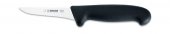 Nóż masarski do trybowania, forma klasyczna, prosty, nierdzewny, 10 cm, czarny, GIESSER 3105 10
