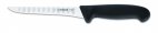 Nóż masarski do trybowania, ryflowany, nierdzewny, prosty, 16 cm, czarny, GIESSER 3105 WWL 16