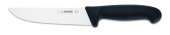 Nóż masarski, forma szeroka, ostrze proste, mocny, nierdzewny, 16 cm, czarny, GIESSER 4005 16