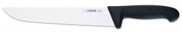 Nóż masarski, forma szeroka, ostrze proste, mocny, nierdzewny, 27 cm, czarny, GIESSER 4005 27