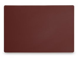 Deska polietylenowa HDPE do krojenia wędlin, HACCP, brązowa, wym. 450x300 mm, HENDI 825556
