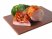  Deska polietylenowa HACCP w kolorze brązowym przeznaczona do krojenia mięsa gotowanego i wędlin, takich jak szynka, boczek, kiełbasa czy kabanos. 