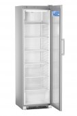 Szafa chłodnicza FKDv 4503, 1-drzwiowa, przeszklona, sterowanie mechaniczne, srebrna, poj. 449 l