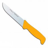 Nóż masarski Polkars nr 4, dł. 15cm prosty żółty
